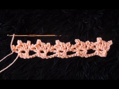 How to Crochet Quick and Easy Border Edging. Trim Stitch Pattern #751│by ThePatternFamily