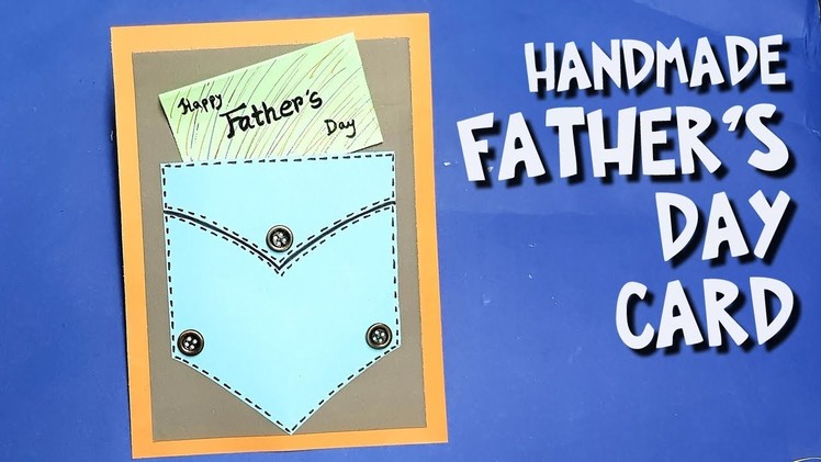 How to make Easy Father's Day Card  DIY  Paper craft wallet card, fathers' days craft