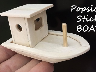 How To Make Popsicle Stick Boat, Ice Cream Stick Craft DIY