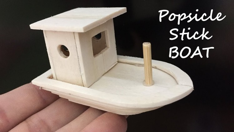 How To Make Popsicle Stick Boat, Ice Cream Stick Craft DIY