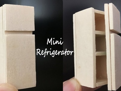 How To Make Popsicle Stick Miniature Refrigerator, Freezer, Ice Cream Stick Craft Diy