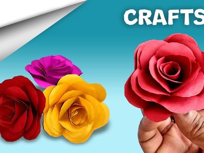 How to make Rose flower ???????? Paper craft | DIY crafts | minute crafts for kids | easy origami