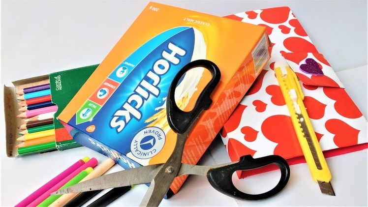 How To Make School Supply Organizer | Best Out Of Waste Craft | Handmade Craft