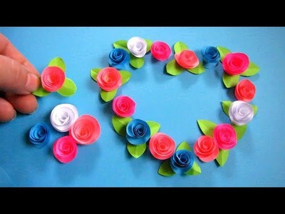 How To Make Small Paper Rose Flower - DIY Handmade Craft - Paper Craft #3