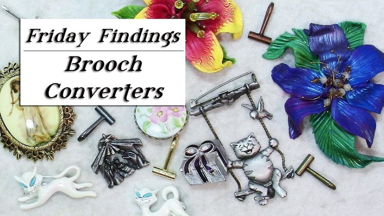 How To Quickly Convert Your Pin To A Necklace Pendant With Brooch Converters-Friday Findings