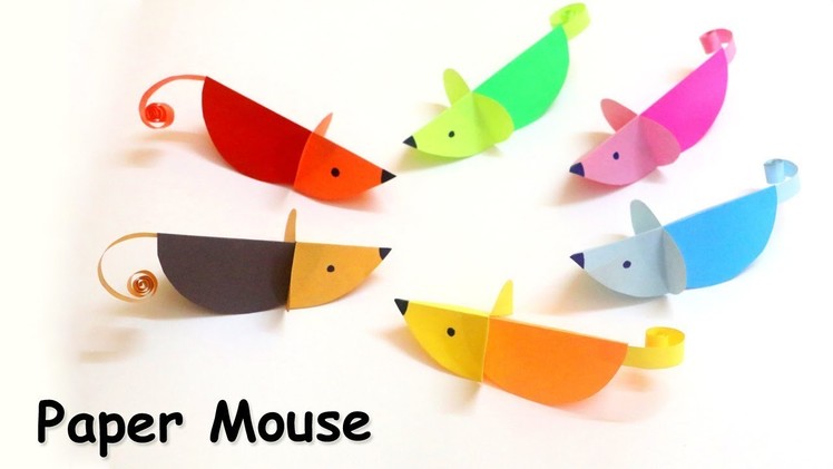 Paper Mouse Craft | Easy Paper Craft Ideas for kids | Animal Crafts