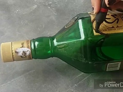 Recycle Wine Bottle| Bottle Decoration| Bottle Decor Craft| Very cheap| Very Easy
