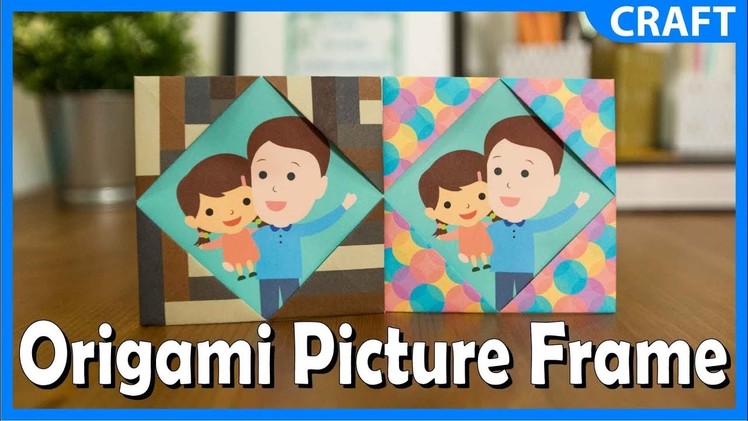 Simple Origami Paper Crafts | Picture Frame Craft | DIY Tutorial for Kids