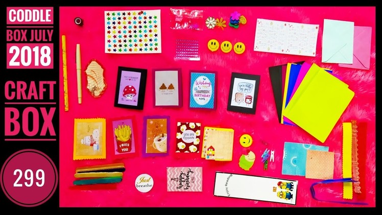 Super cute craft box at just 299| Coddle Box July | Unboxing and Review