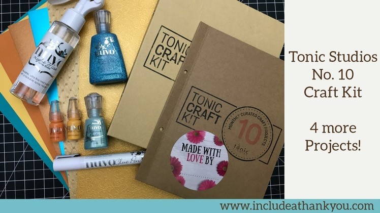 Tonic Studios No. 10 Craft Kit 2018 | 4 more Projects! | Ocean Blues and Bright Oranges