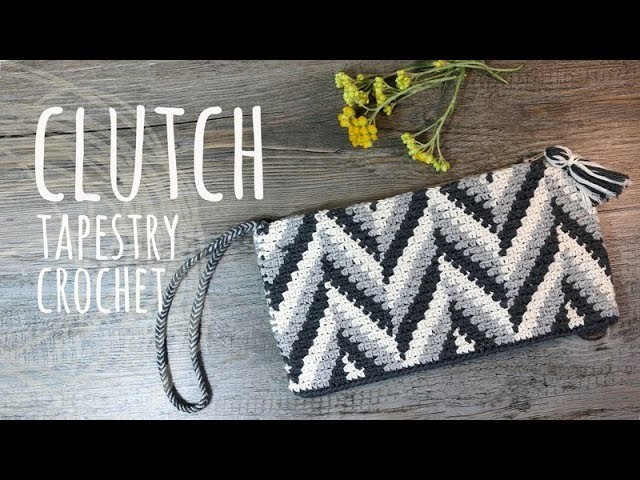 Tutorial Clutch Tapestry Crochet - Lanas y Ovillos in English