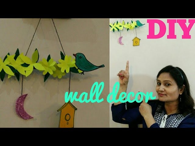 Wall decor craft,easy wall decor idea,do it yourself,#anvesha,screativity