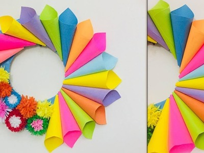 Wall Hanging Craft Ideas | Home.Wall Decoration Ideas With Paper Cones