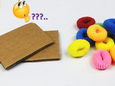 Waste hair rubber band craft idea || Easy Room decor idea || Easy craft
