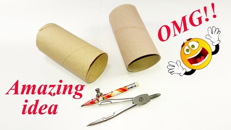 Waste materials craft idea | Best out of waste | DIY arts and crafts | Amazing idea with tissue roll