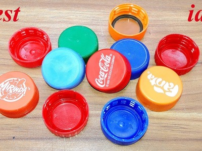 Waste plastic bottle caps craft idea | best out of waste | Diy plastic bottle caps reuse idea
