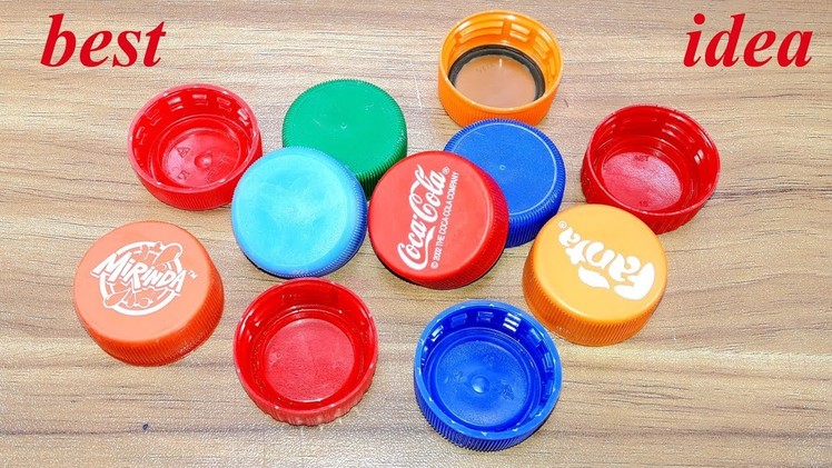 Waste plastic bottle caps craft idea | best out of waste | Diy plastic bottle caps reuse idea