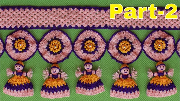 WOW !! Doll Hanging Toran Making at Home | Woolen Toran New Design | Door Hanging Crochet || Part 2