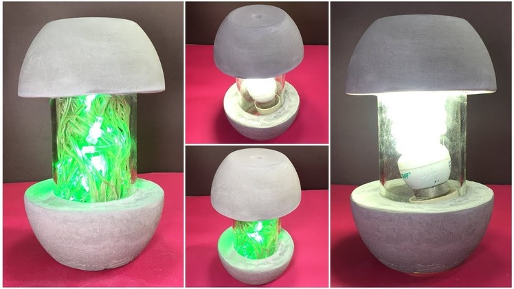 Betonlampe DIY: How to Make Concrete Lamp (Cement Decoration Ideas)
