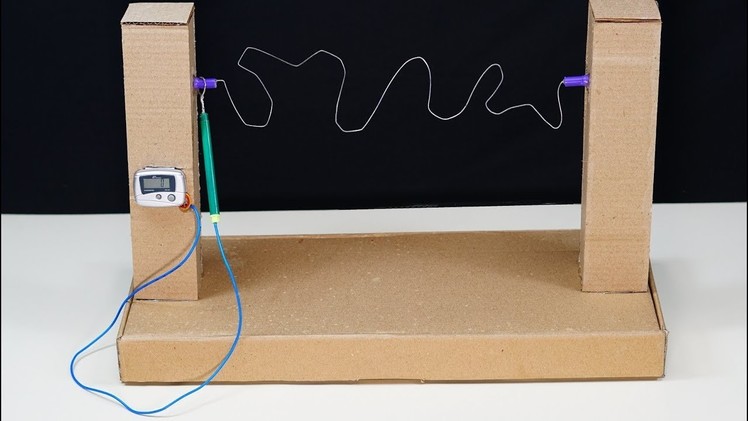 DIY Buzz wire game with mistakes counter for kids