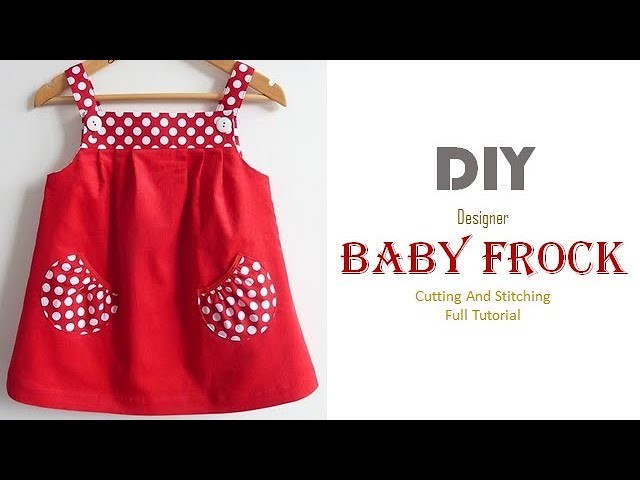 DIY Designer Baby Frock For 1 Year Baby Girl Full Tutorial