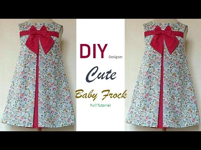 DIY Designer Cute Baby Frock Cutting And Stitching Full Tutorial