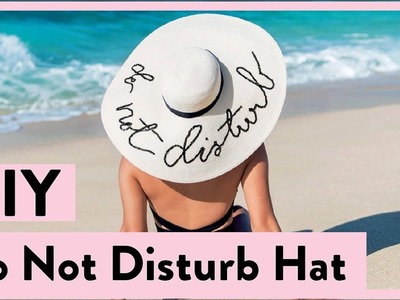 DIY Do Not Disturb Hat