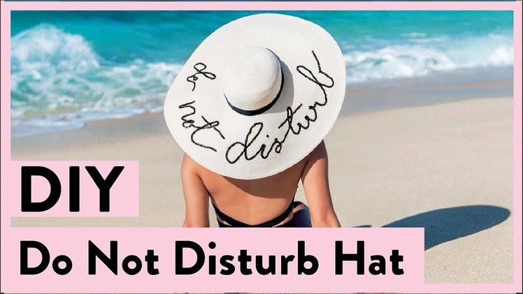 DIY Do Not Disturb Hat