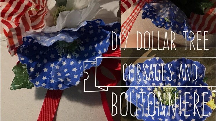 DIY Dollar Tree Corsages and Boutonnieres