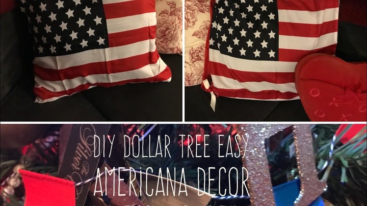DIY Dollar Tree EASY  Americana Decor  With No Sew  Pillow Covers