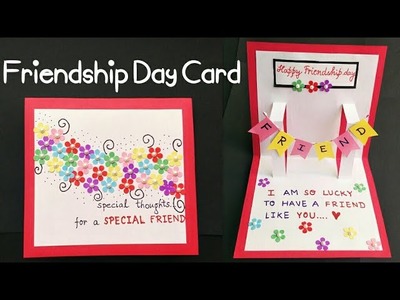 DIY Friendship Day Card | How to make card for friends | Friend Pop Up Card | Best Friend Card Ideas