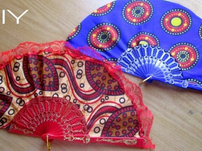 DIY Handfans with African Print Fabric (Ankara)