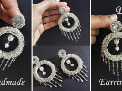 DIY || How To Make Fancy Bridal Silk Thread Earrings At Home || Silk Thread Earrings Tutorial !!!