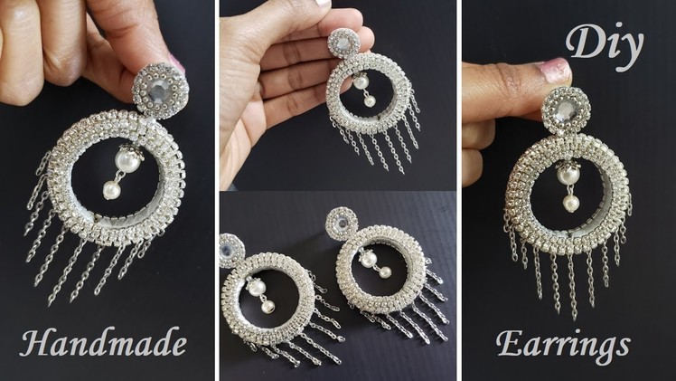 DIY || How To Make Fancy Bridal Silk Thread Earrings At Home || Silk Thread Earrings Tutorial !!!
