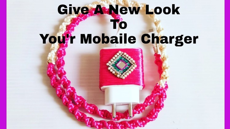 DIY. Macrame Mobaile Charger Cover With Silk Macrame