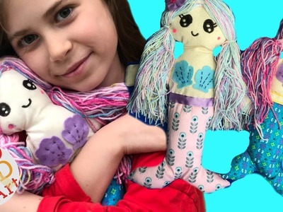 DIY Mermaid Rag Doll Sewing Tutorial - How to Sew a Doll with Kids