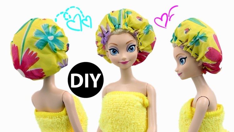 DIY Mini Shower Cap for Dolls.Dollhouse Accessories EASY