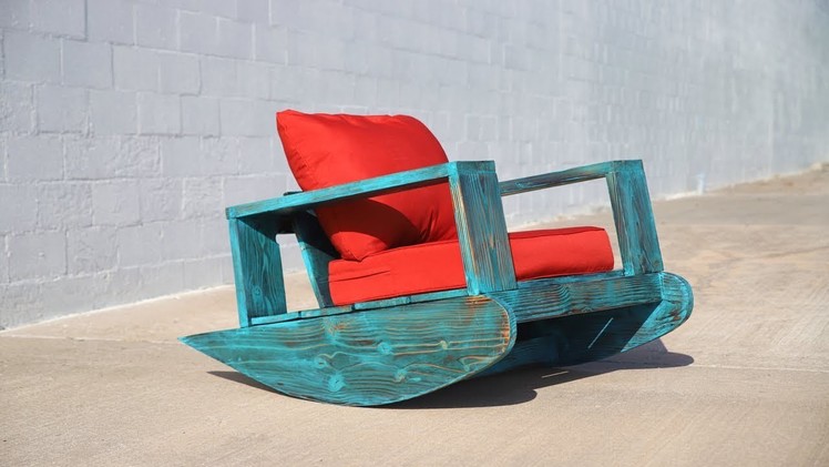 DIY Outdoor Furniture | Outdoor Rocker w. Shou Sugi Ban | Beginner DIY Project