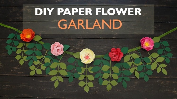 DIY Paper Flower Garland | Cameo | Cricut