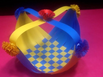 DIY Paper Weaving Basket - Best Paper Craft