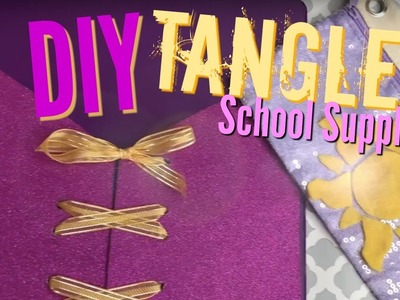 DIY Rapunzel Dollar Store School Supplies