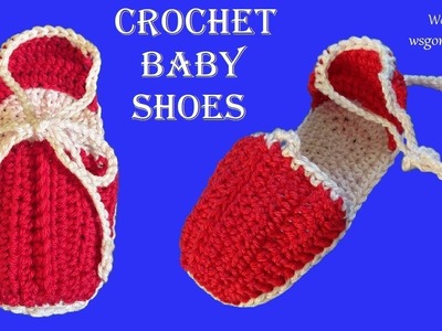 DIY Tutorial - Crochet Baby Shoes
