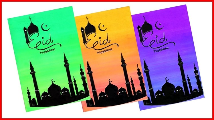 Eid Greeting Card| Handmade Card Tutorial| How To Make| diy greeting card