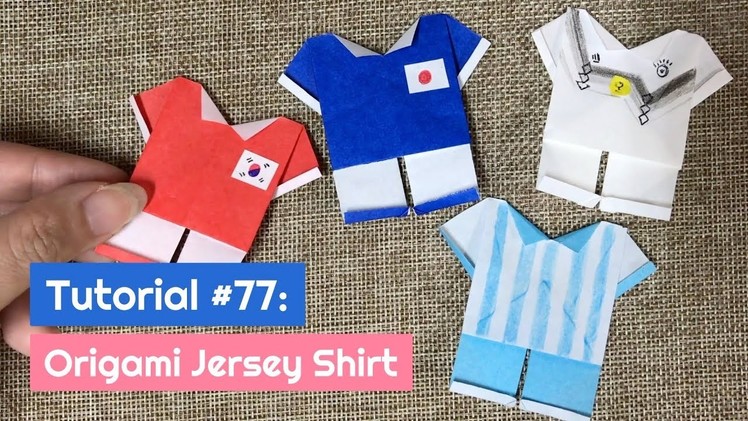 How to DIY Origami World Cup Jersey Shirt? | The Idea King Tutorial #77