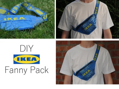 How to make a DIY Ikea Fanny Pack for 1$ tutorial 2018