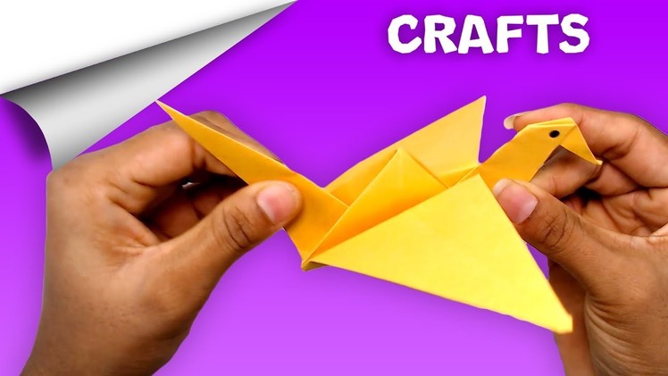 How to make Flapping Bird ????️ Paper craft | DIY crafts | minute crafts for kids | easy origami