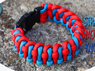 How To Make Paracord Bracelet Straight Knot Modification Maus Knot DIY Tutorial