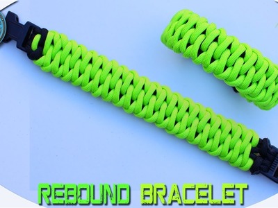 How to Make Paracord Bracelet Rebound Knot DIY Paracord Tutorial