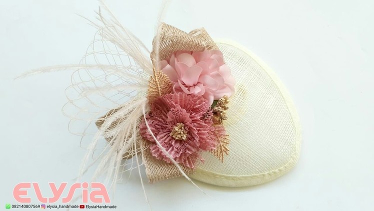 How To Make ???? SINAMAY Fascinator Hat ???? DIY by Elysia Handmade