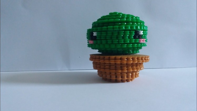 Kawaii Cactus 3D Perler Beads
